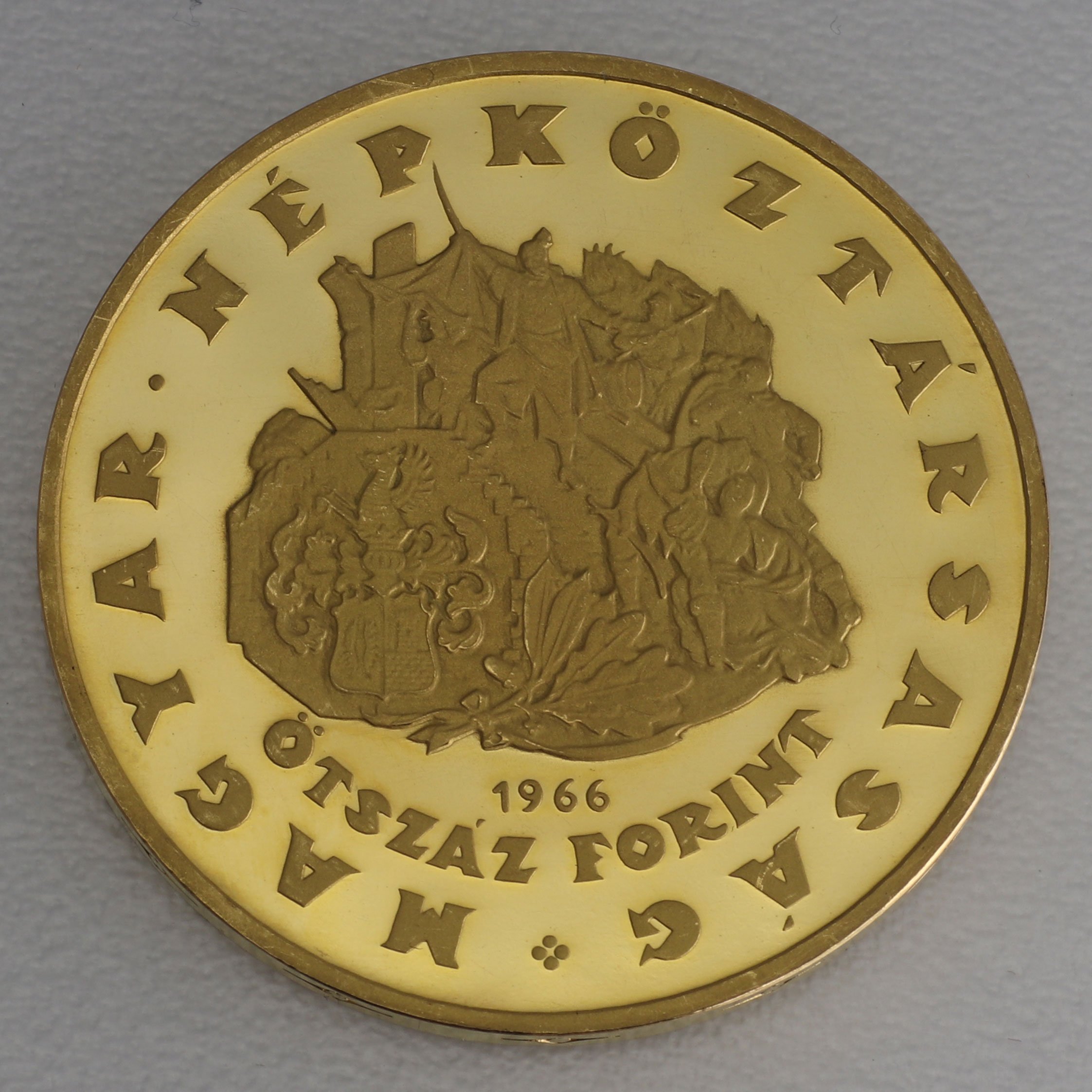Goldmünze 500 Forint "Zrinyi Miklos" 1966 (Ungarn) - Hauptansicht