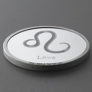 Silbermedaille 1oz "Sternzeichen Löwe" Gravurmedaille - Miniaturansicht 3