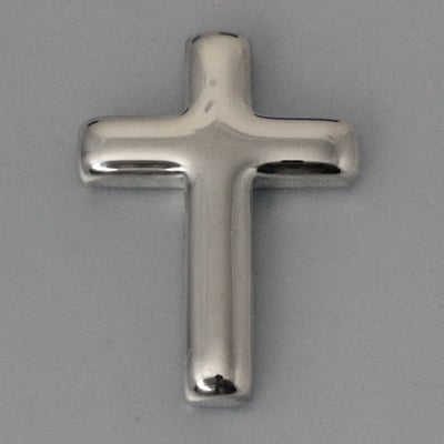 Silber 3-D Barren "Gravur-Kreuz" 100g, glänzend, gegossen - Miniaturansicht 1
