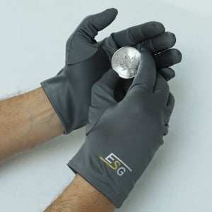 Microfaser-Handschuhe grau, Größe M - Miniaturansicht 3