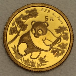 Goldmünze 1/20oz "Panda" 1992 (China) - Hauptansicht