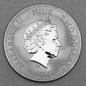 Silbermünze 1oz "Lunar Monkey" 2016 (Niue) - Miniaturansicht 2
