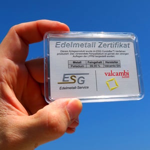 Palladiumtafel (5x 1g Feinpalladium) "CombiBar" - Miniaturansicht 5