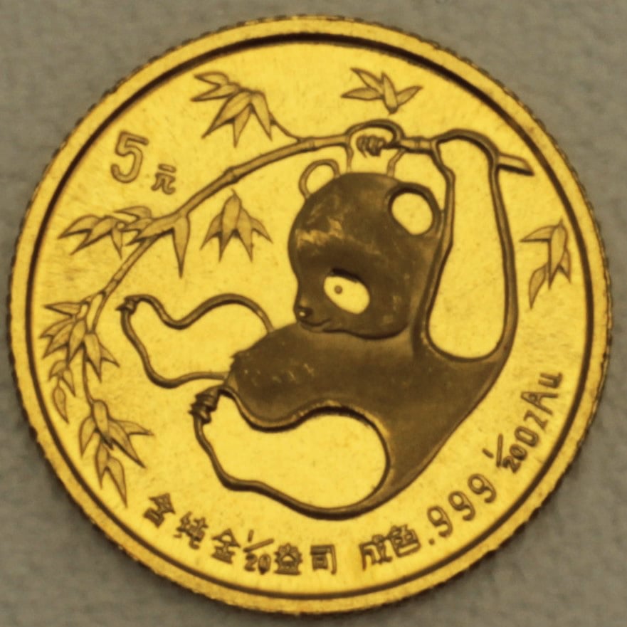 Goldmünze 1/20oz "Panda" 1985 (China) - Hauptansicht