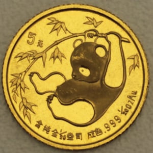 Goldmünze 1/20oz "Panda" 1985 (China) - Hauptansicht