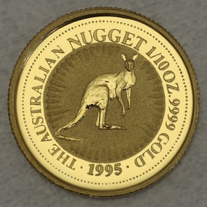 Goldmünze 1/10oz "Känguru" 1995 Australian Nugget (Australien) - Hauptansicht