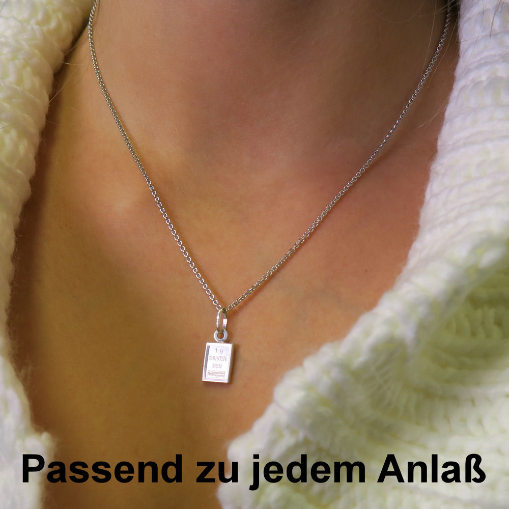 Silberkette 925er/50 cm "Anker-Form" (Sterling) - Detailansicht 4