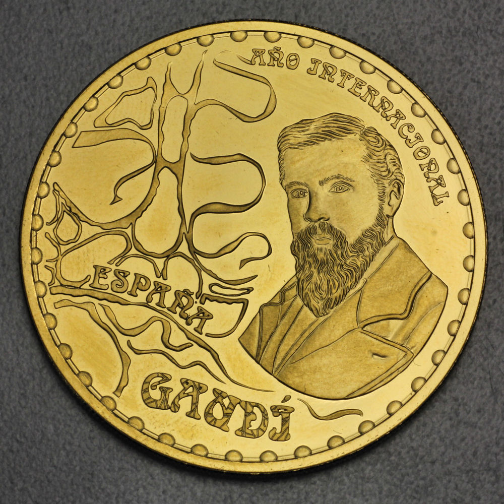 Goldmünze 400 Euro "Antoni Gaudi" 2002 (Spanien) - Hauptansicht