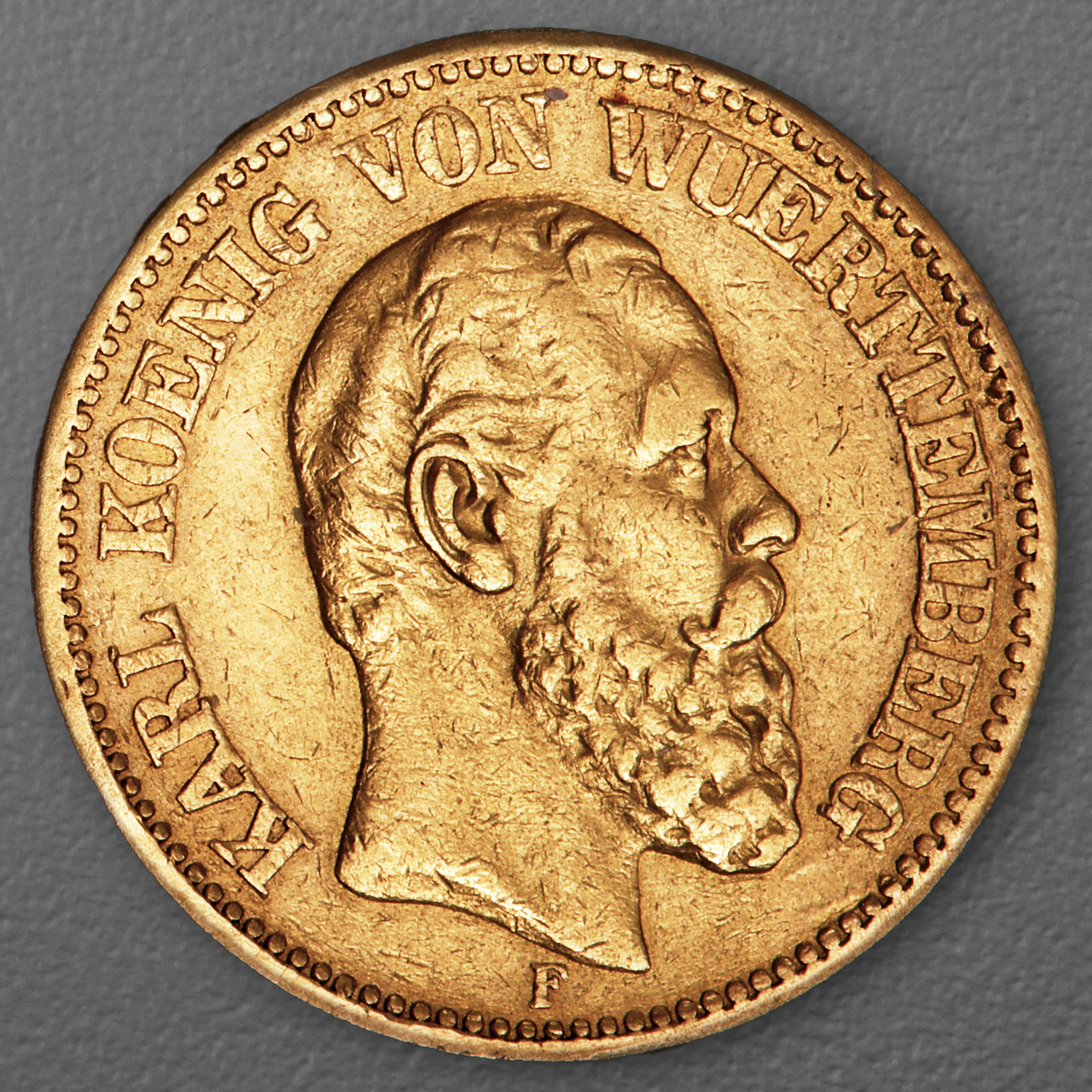 Goldmünze 20 Mark "Karl" 1874-F J.293 (Württemberg) - Hauptansicht