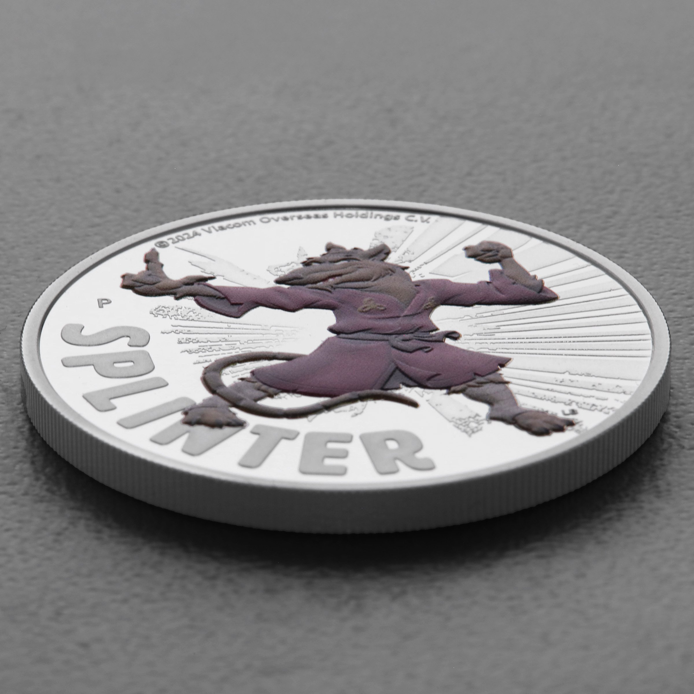 Silbermünze 1oz "Splinter" 2025 (PP/koloriert) Teenage Mutant Ninja Turtles™ (Tuvalu) - Detailansicht 2