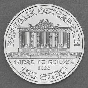Silbermünze 500 x 1oz "Wiener Philharmoniker" aktueller Jahrgang Box diff. (Österreich) - Miniaturansicht 3