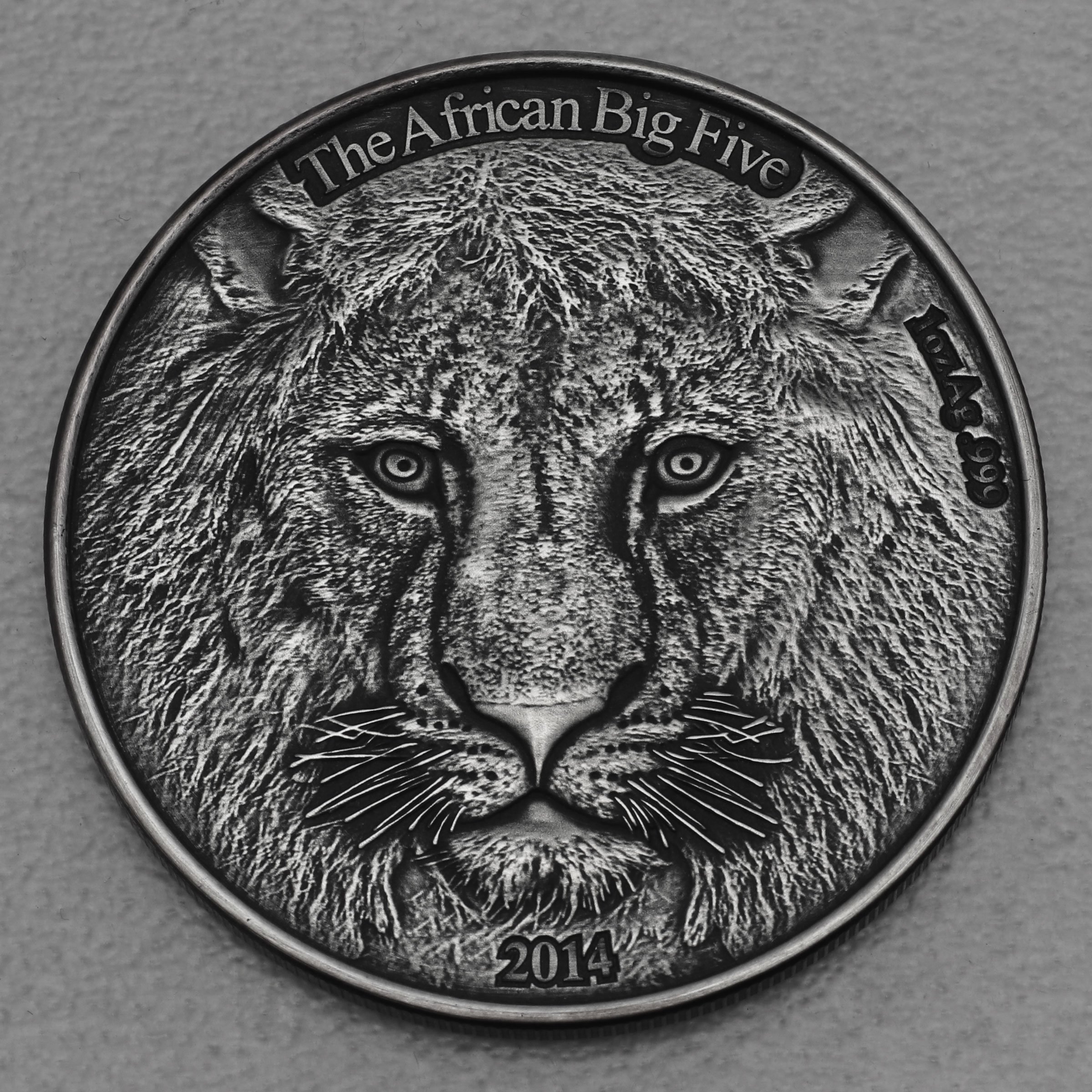 Silbermünze 1oz "Löwe" 2014 AF African Big Five (Burkina Faso) - Hauptansicht