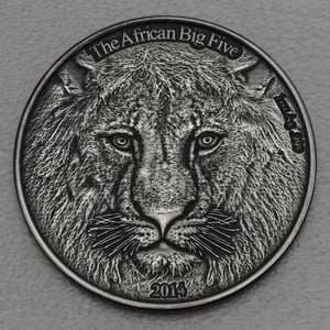 Silbermünze 1oz "Löwe" 2014 AF African Big Five (Burkina Faso) - Miniaturansicht 1