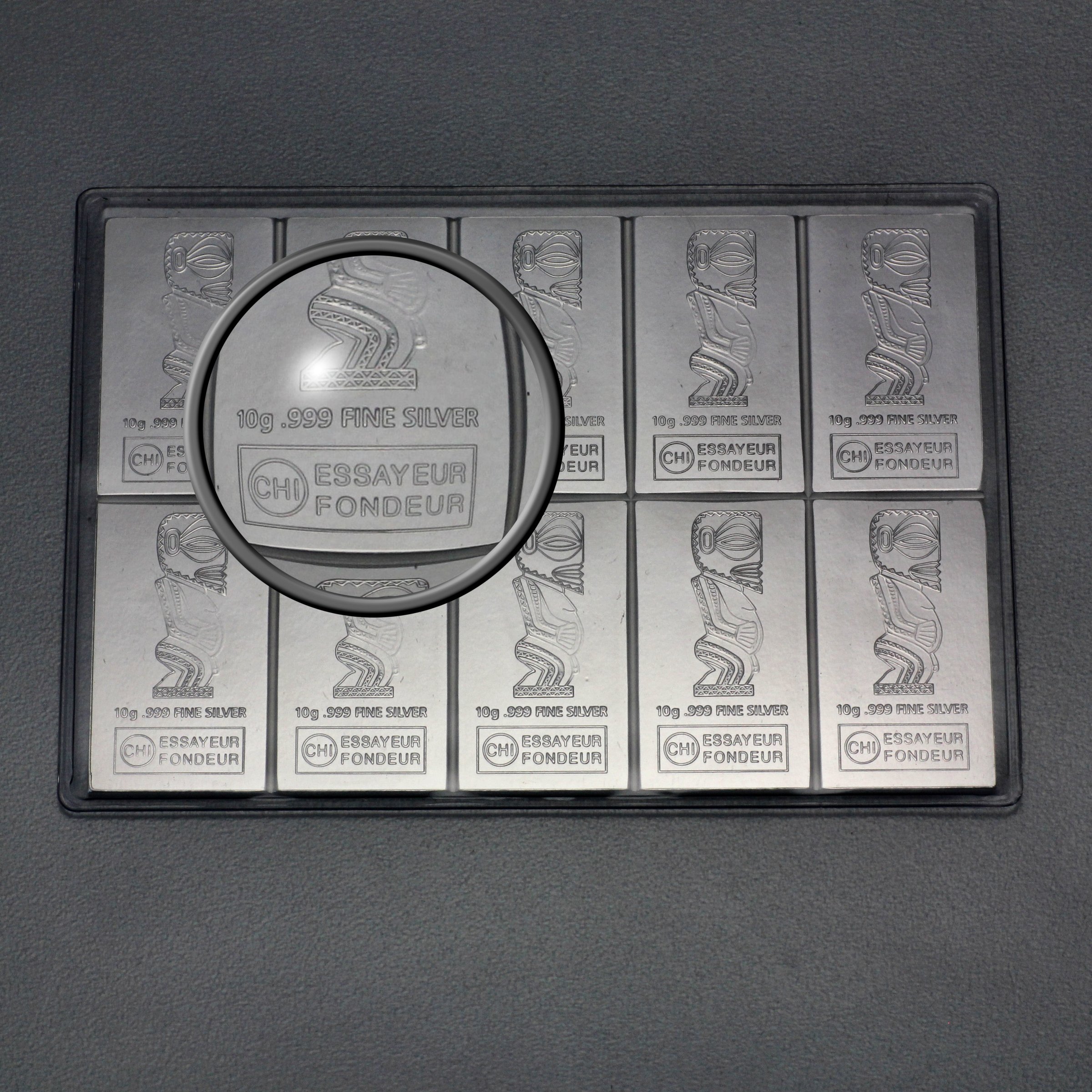 Münztafel 10 x 10g Ag "CombiCoin" 19% (Cook Islands) - Detailansicht 4