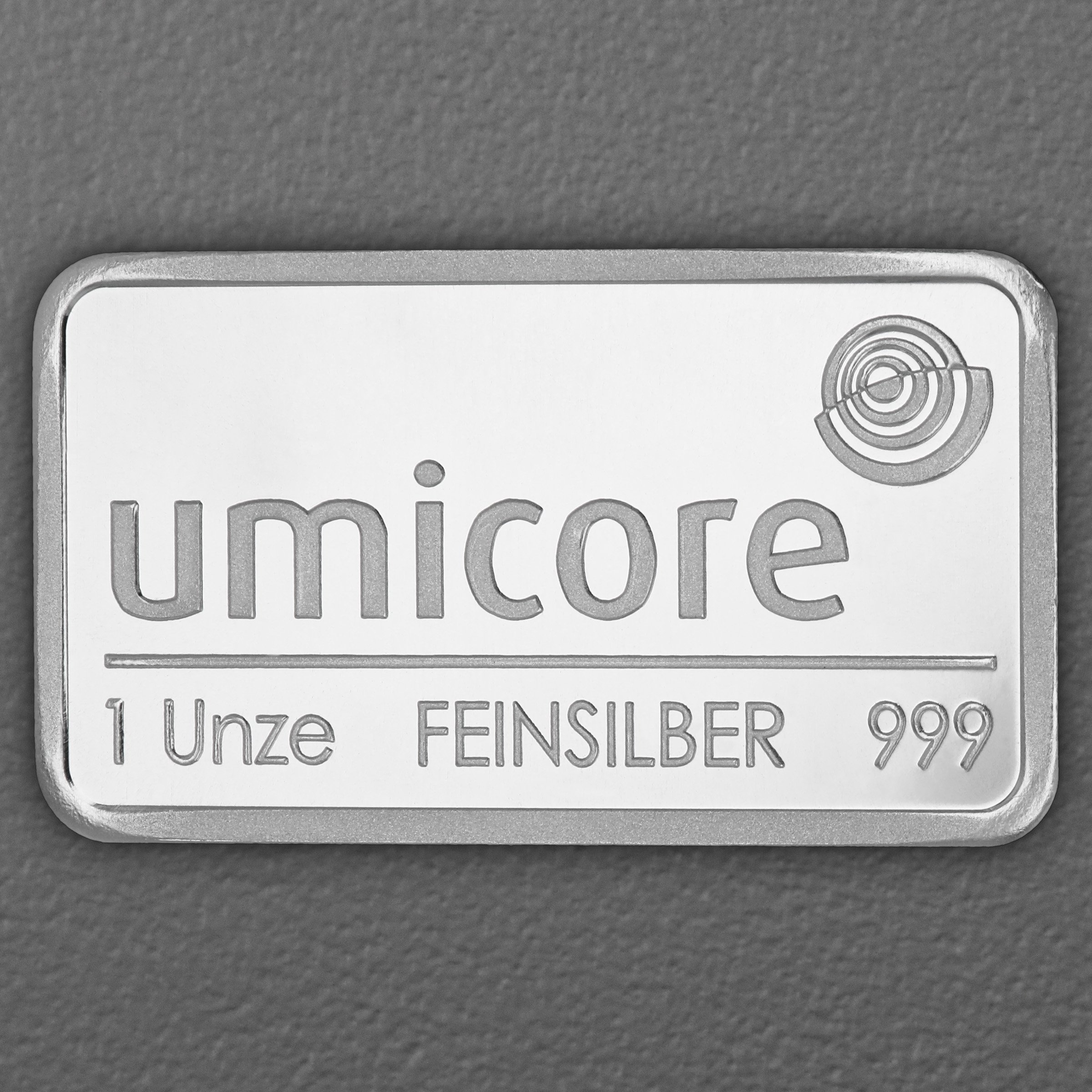 Silberbarren 1oz UMICORE geprägt - Hauptansicht