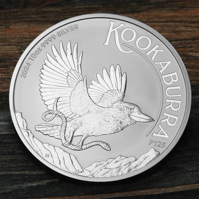 Silbermünze 10oz "Kookaburra" 2024 19% (Australien) - Miniaturansicht 5