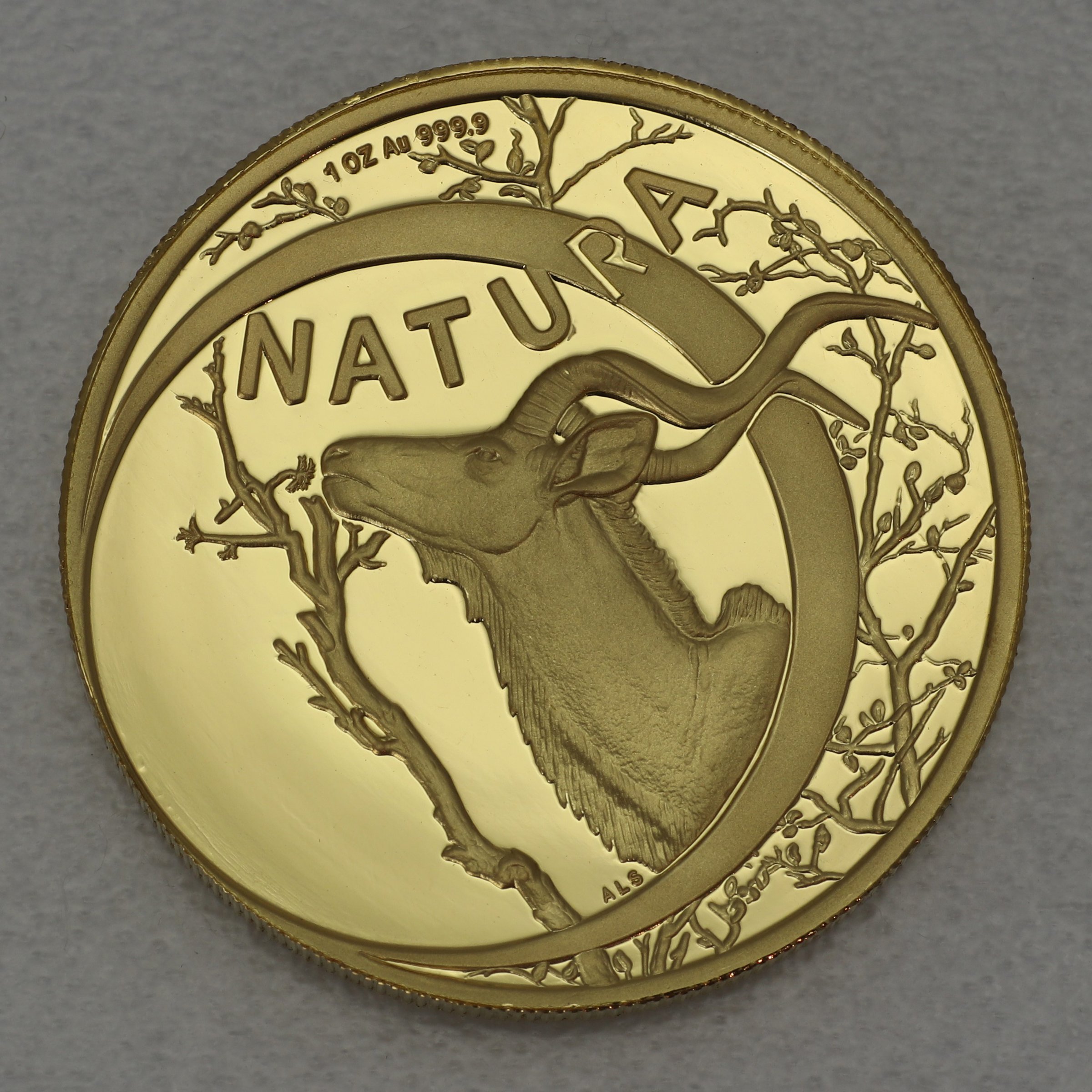 Goldmünzen "The Kudu" 1999 Natura Set 4-teilig Monarchs of Africa (Südafrika) - Detailansicht 1