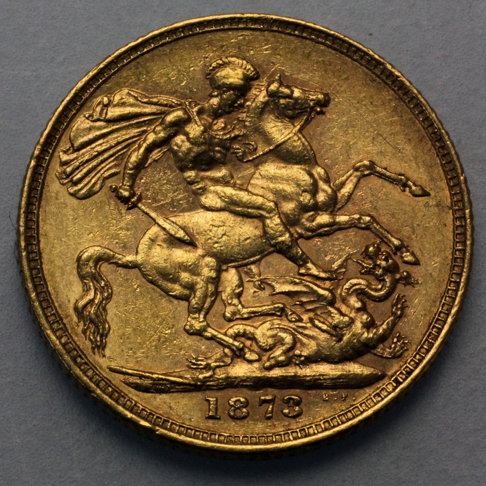 Goldmünze 1 Sovereign "Victoria" Jugend (Großbritannien) - Detailansicht 1