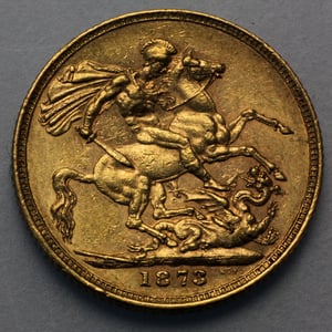 Goldmünze 1 Sovereign "Victoria" Jugend (Großbritannien) - Miniaturansicht 2