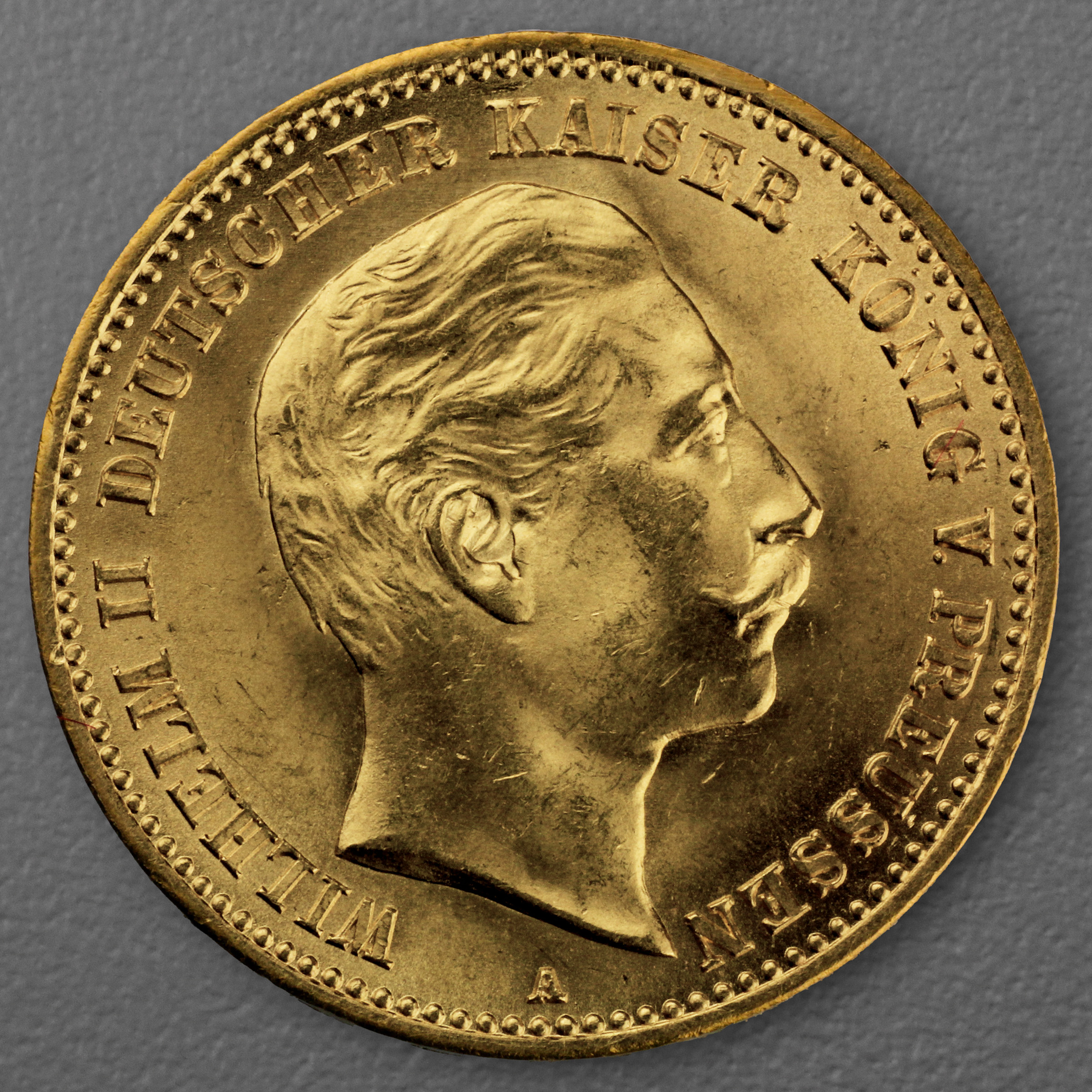 Goldmünze 10 Mark "Wilhelm II." 1889-A J.249 (Preußen) - Hauptansicht