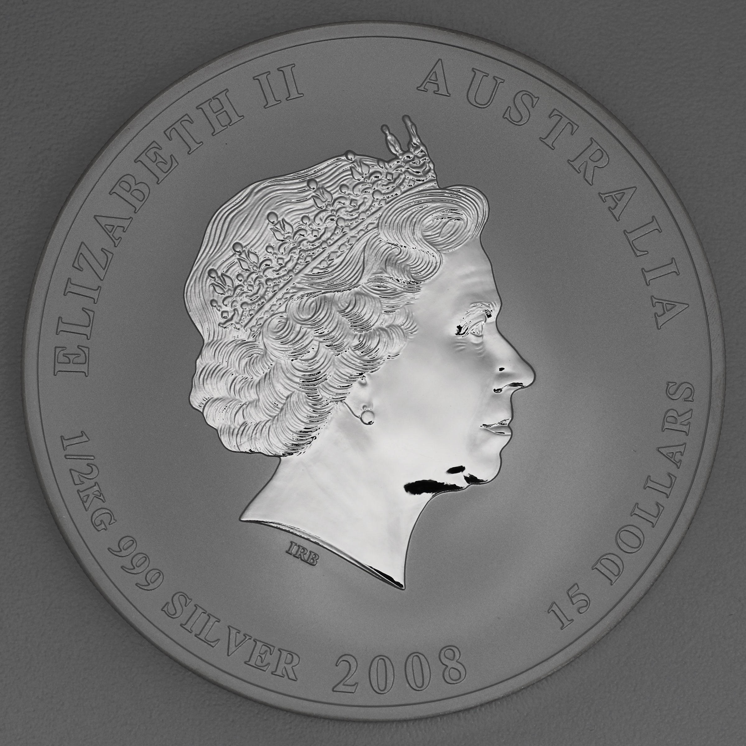 Silbermünze 1/2kg "Maus" 2008 Lunar II – Year of the Mouse (Australien) - Detailansicht 1