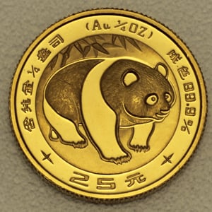 Goldmünze 1/4oz "Panda" 1983 (China) - Hauptansicht