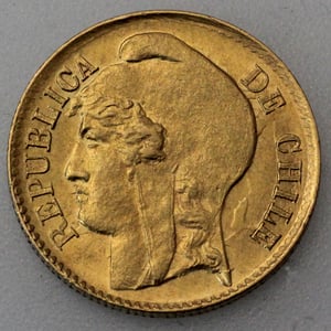 Goldmünze 5 Pesos "Liberty" 1895-1980 (Chile) - Miniaturansicht 3