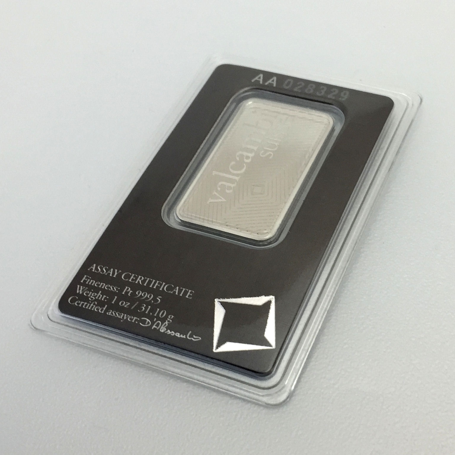 Platinbarren 1oz VALCAMBI (Pt) - Detailansicht 2