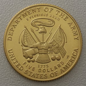Goldmünze 5 Dollar "US Army" 2011 (USA) - Miniaturansicht 2