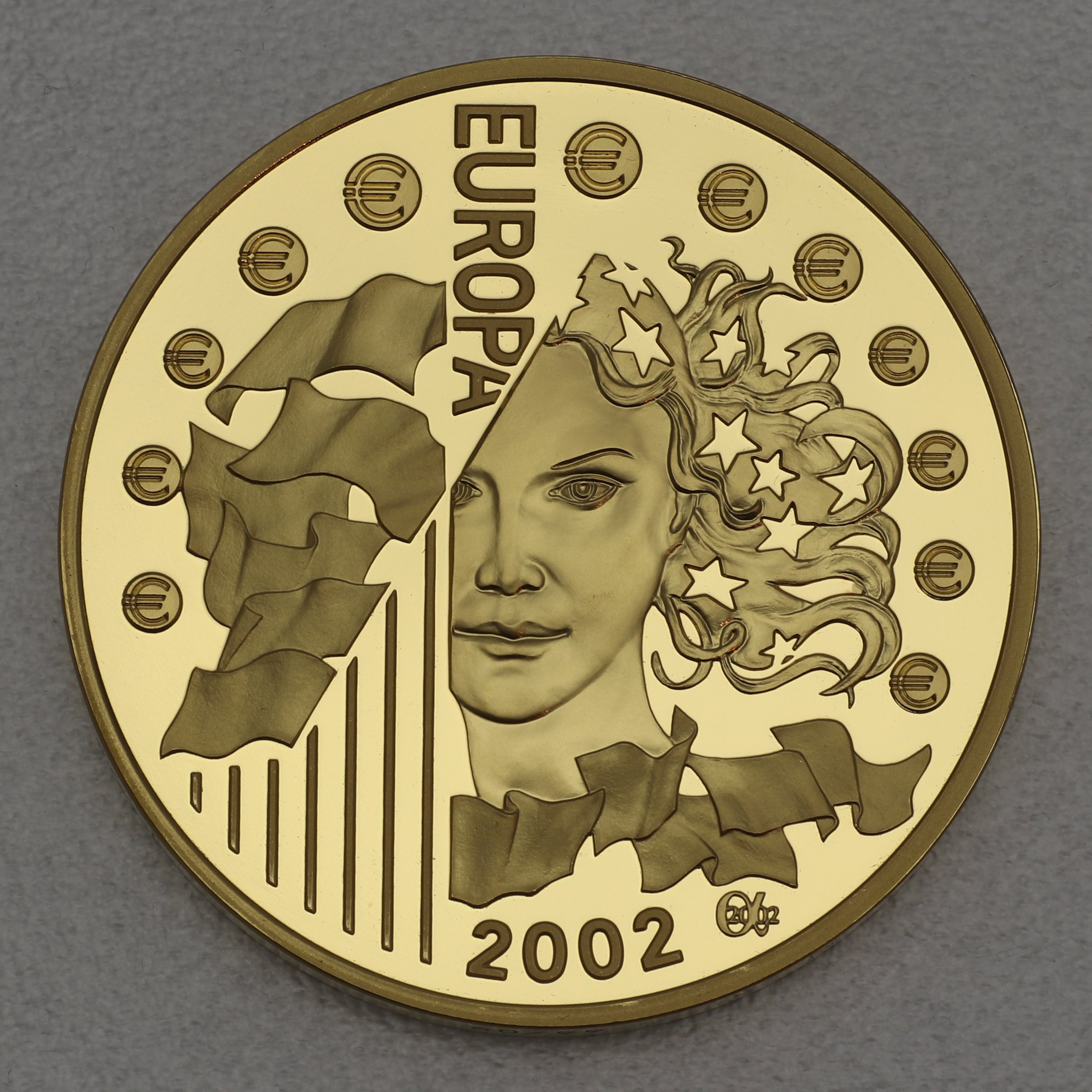 Goldmünze 100 Euro "First Collector Euro" 2002 (Frankreich) - Detailansicht 1