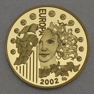 Goldmünze 100 Euro "First Collector Euro" 2002 (Frankreich) - Miniaturansicht 2