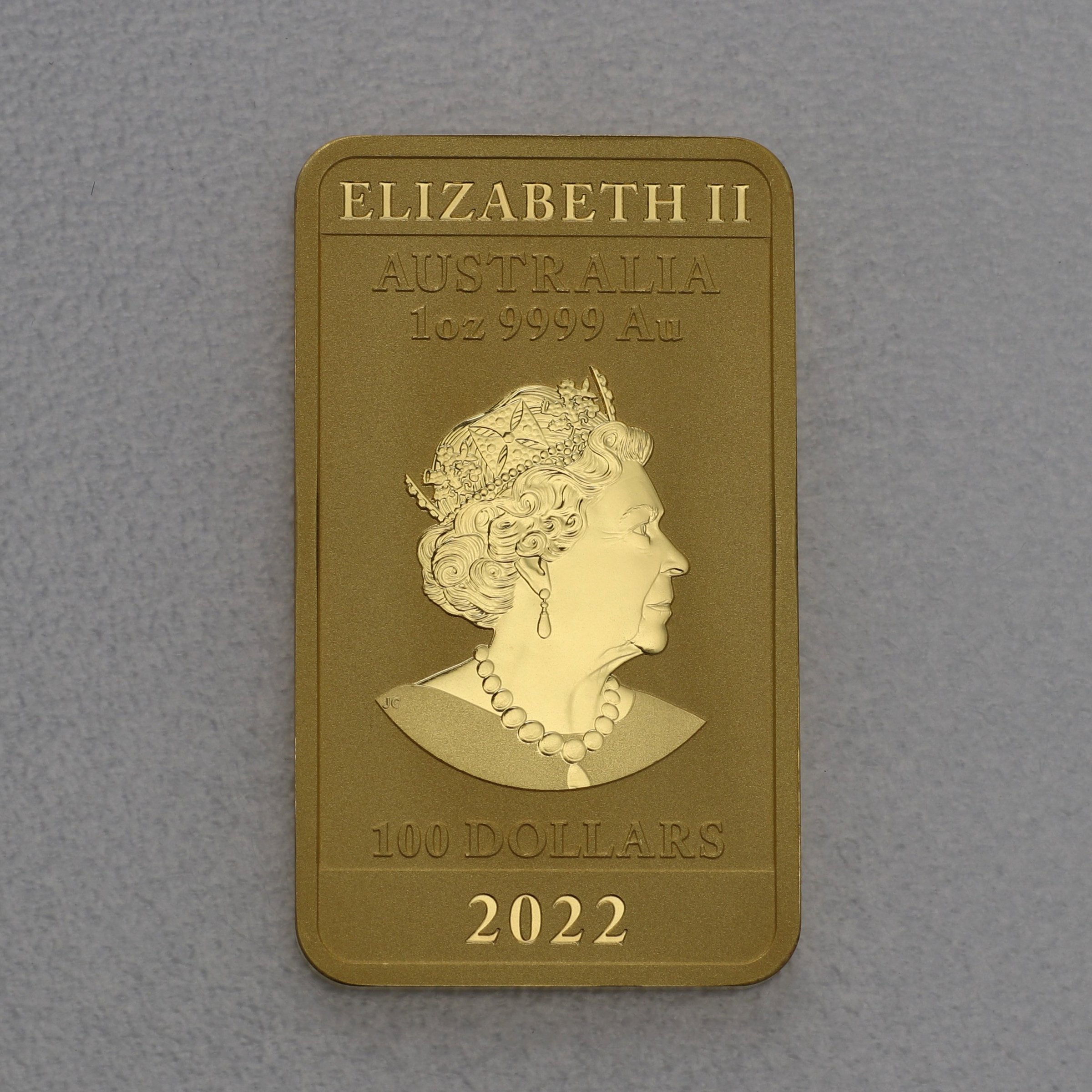 Gold Münzbarren 1oz "Rectangular Dragon" 2022 (Australien) - Detailansicht 1