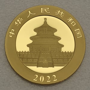 Goldmünze 8g "Panda" 2022 (China) - Miniaturansicht 2