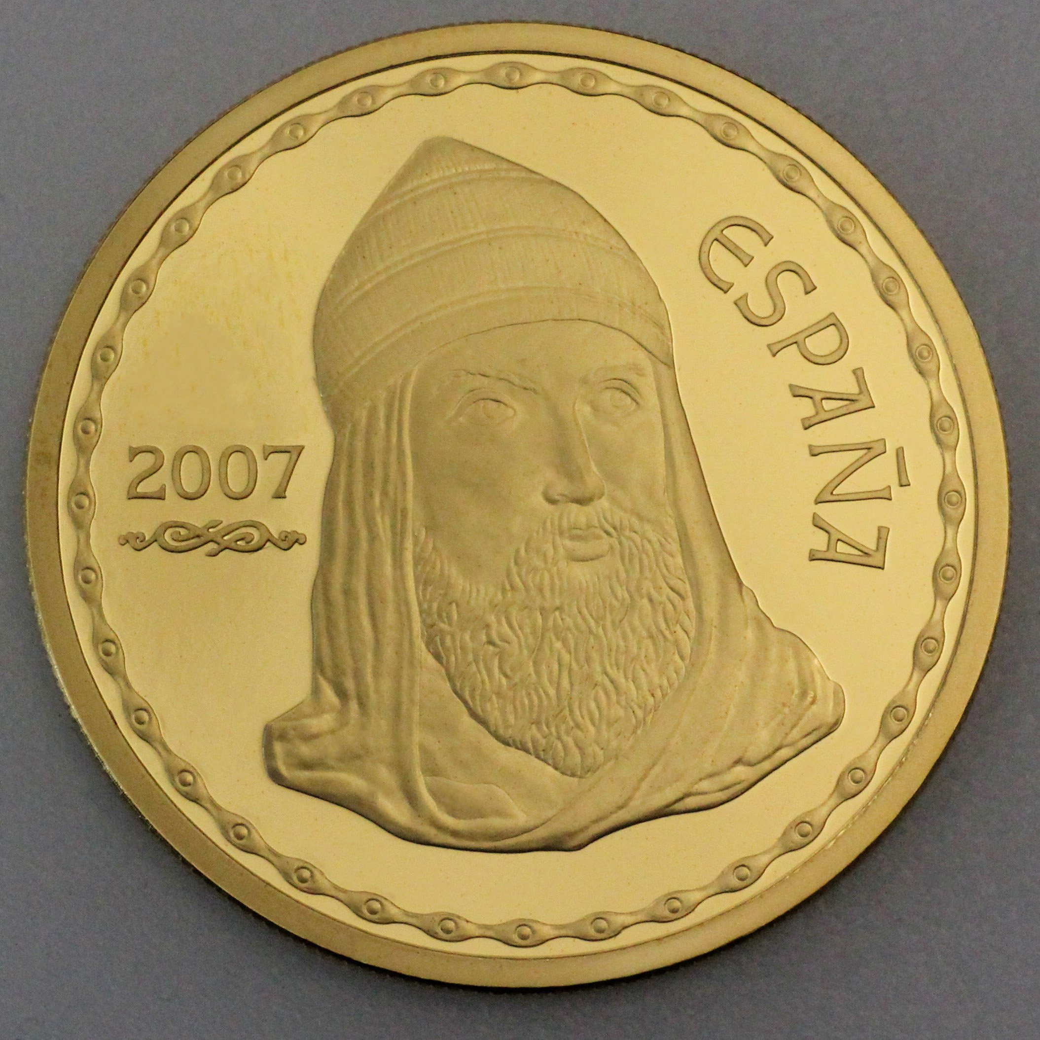 Goldmünze 200 Euro "Heldenepos" 2007 (Spanien) - Hauptansicht