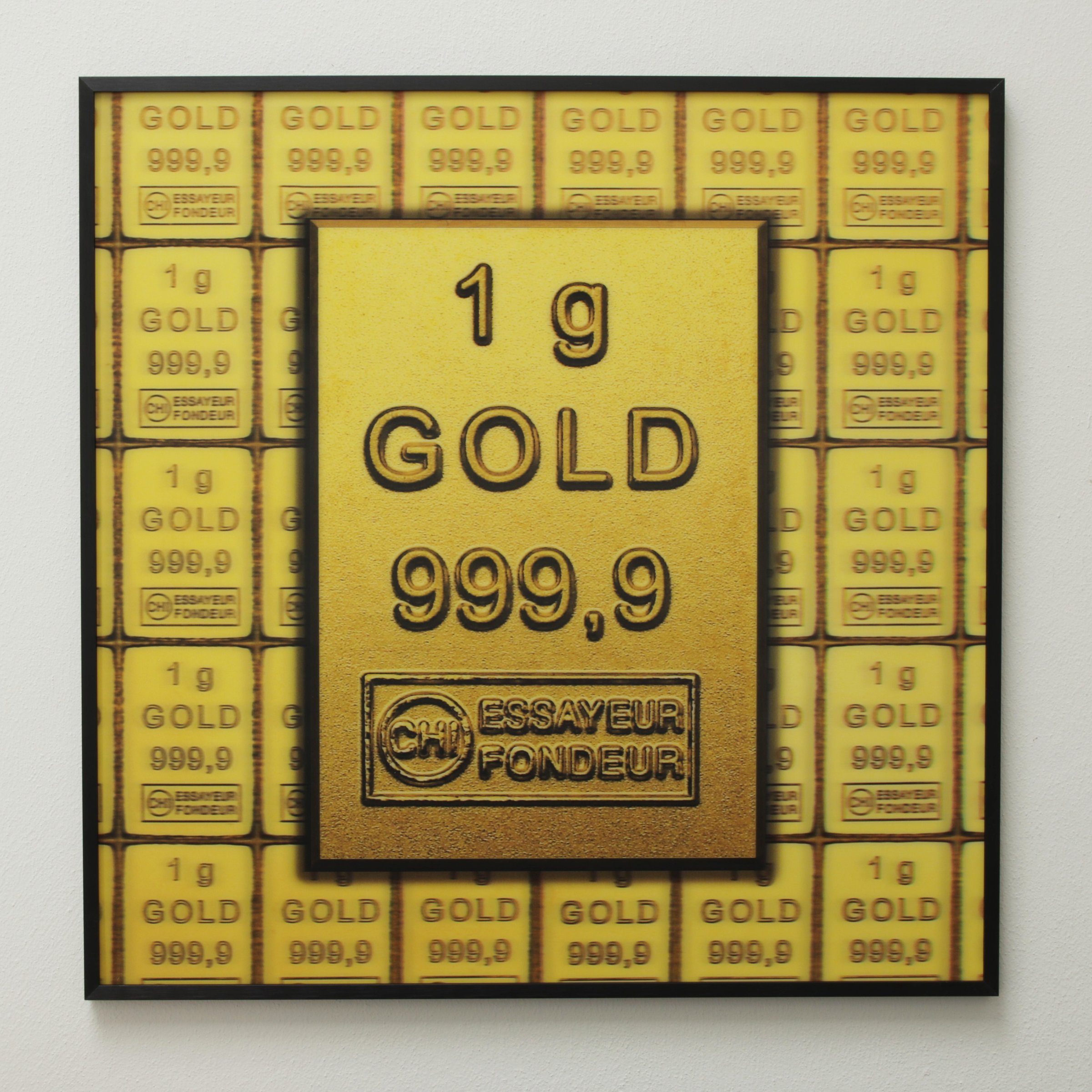 Münzbild "CombiBar / Goldtafel" (60 x 60cm) - Hauptansicht