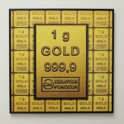 Münzbild "CombiBar / Goldtafel" (60 x 60cm) - Miniaturansicht 1