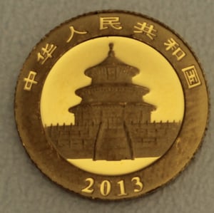Goldmünze 1/20oz "Panda" 2013 (China) - Miniaturansicht 2