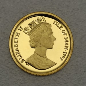 Goldmünze 1/25oz "Siamese Cat" 1992 Cats (Isle of Man) - Miniaturansicht 2