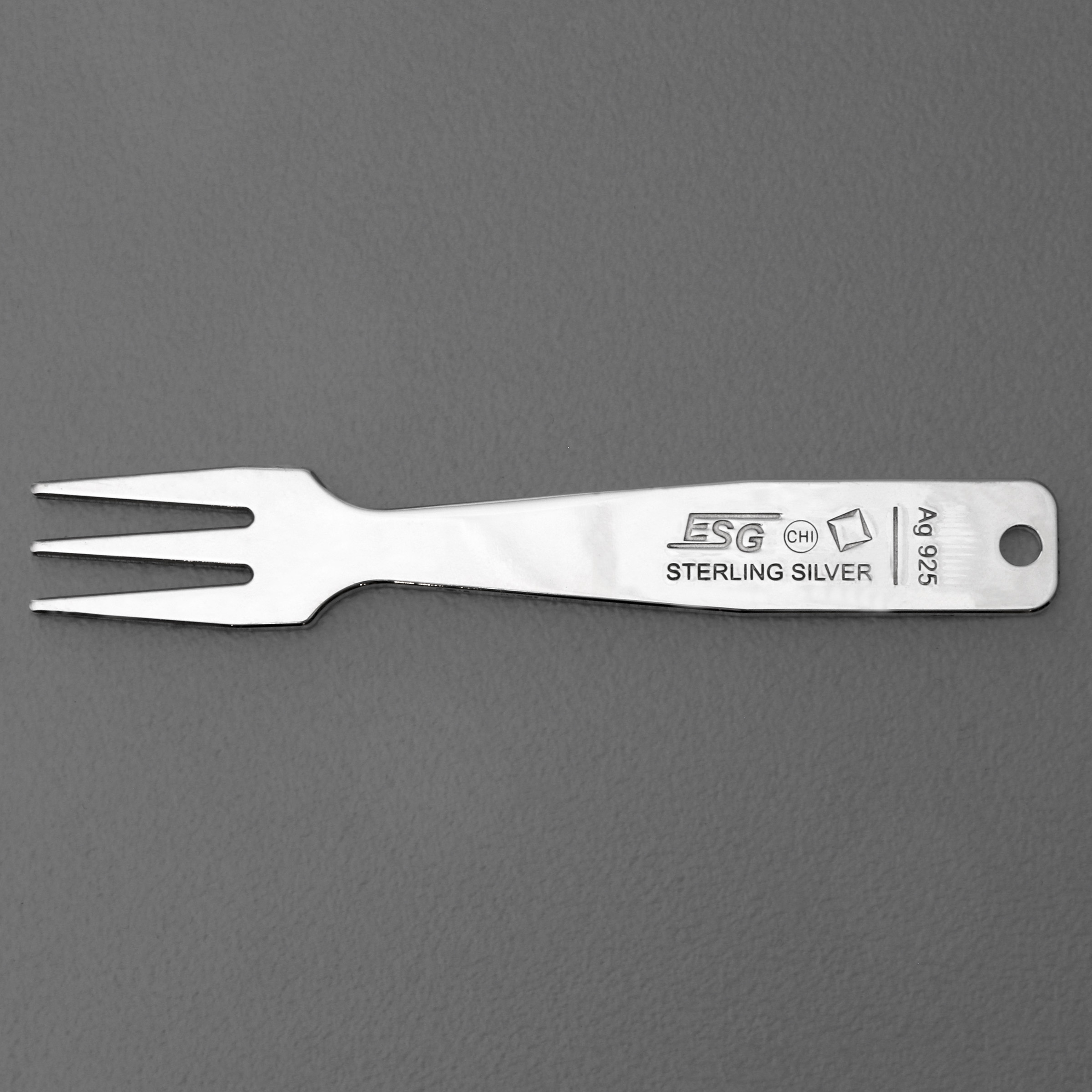 Gourmet-Gabel "Fruchtspieß" Sterling-Silber - Detailansicht 1