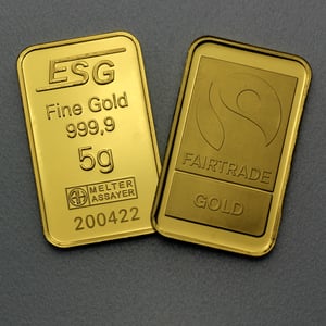 Goldbarren 5g "Fairtrade Gold" (999,9 Au), Blister - Miniaturansicht 5