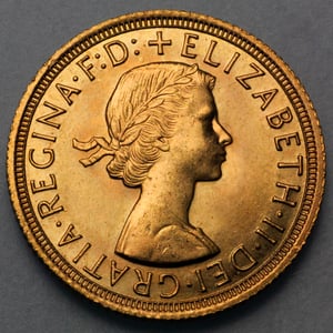 Goldmünze 1 Sovereign "Elizabeth II." 1957-1968 Haarband (Großbritannien) - Hauptansicht