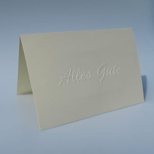 Geschenk-Karte "Alles Gute" mit goldenem Umschlag - Miniaturansicht 8