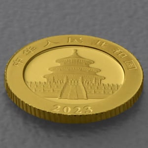 Goldmünze 1g "Panda" 2023 (China) - Miniaturansicht 4