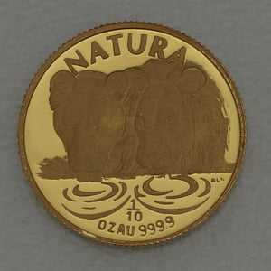 Goldmünzen "The Lion" 1994 Natura Set 4-teilig Big Five (Südafrika) - Miniaturansicht 2