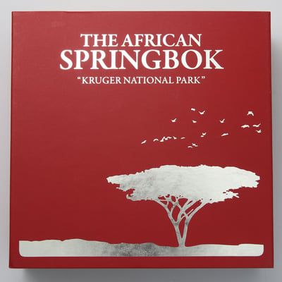 Silbermünze 5oz "African Springbock" 2014 (PP) Kruger National Park (Gabun) - Miniaturansicht 4