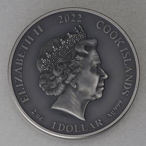 Silbermünze 2oz "Loki" 2022 (HR/AF/vergoldet) Norse Gods (Cook Islands) - Miniaturansicht 2