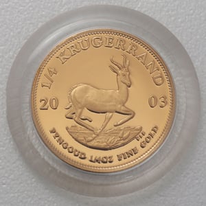 Goldmünzen 4 x "Krügerrand" 2003 (PP) Prestige Set – 4-teilig (Südafrika) - Miniaturansicht 7