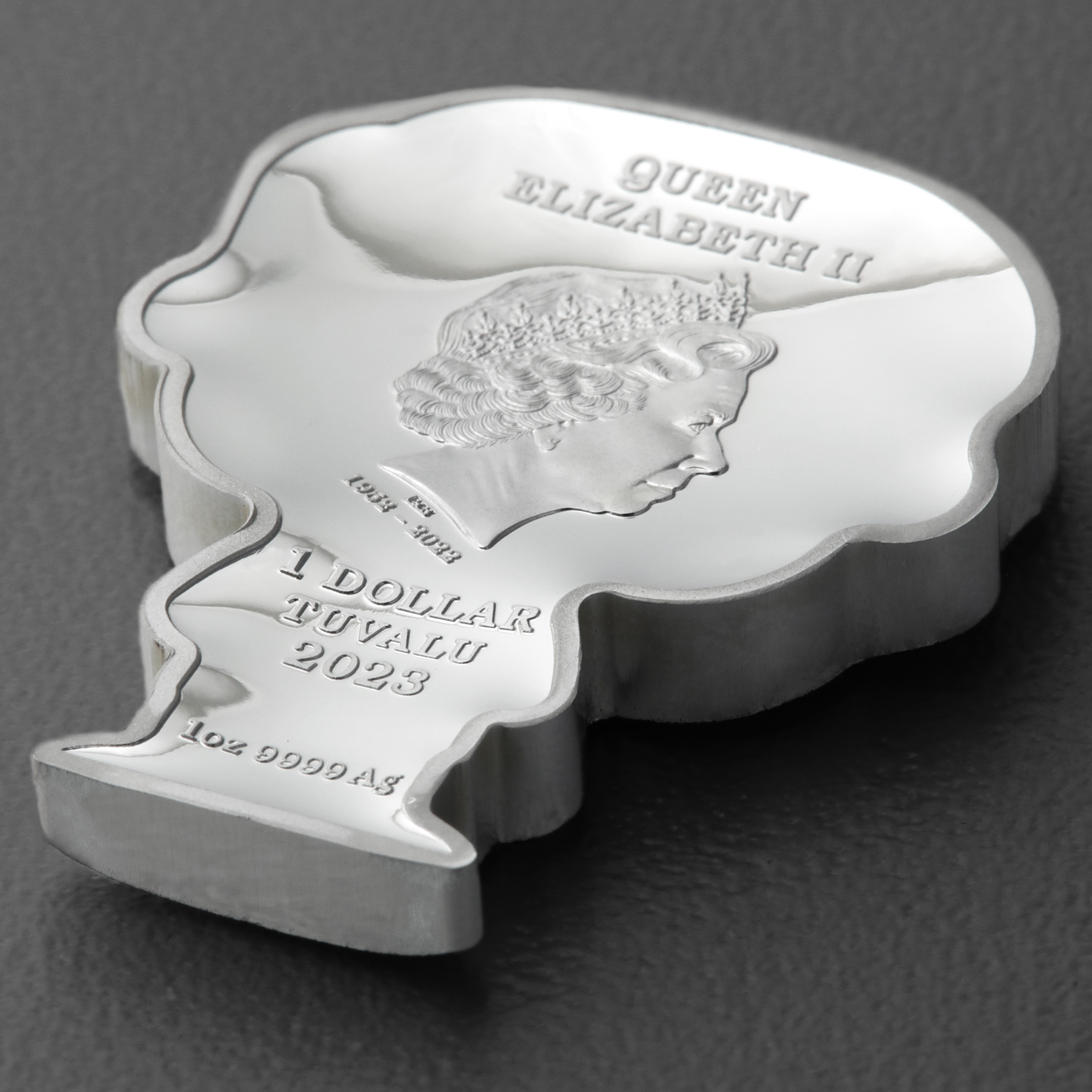Silbermünze 1oz "James Bond" 2023 (koloriert) Minted Mini James Bond (Tuvalu) - Detailansicht 3