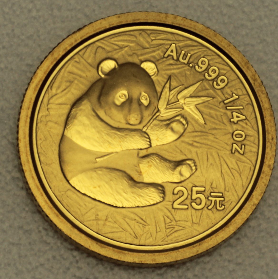 Goldmünze 1/4oz "Panda" 2000 (China) - Hauptansicht