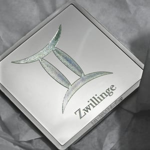 Silberbarren 1oz "Sternzeichen Zwillinge" Gravurbarren quadratisch - Miniaturansicht 6